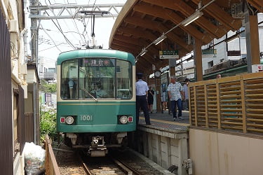 江ノ電､車体の正面外観