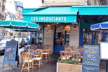 パリ､ビストロ「Les insouciants」の外観