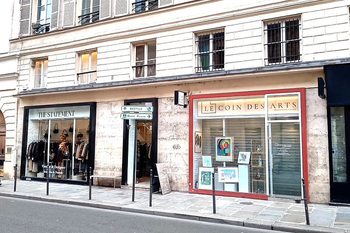 パリ､マレ地区のアートギャラリー