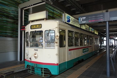 富山市内の路面電車